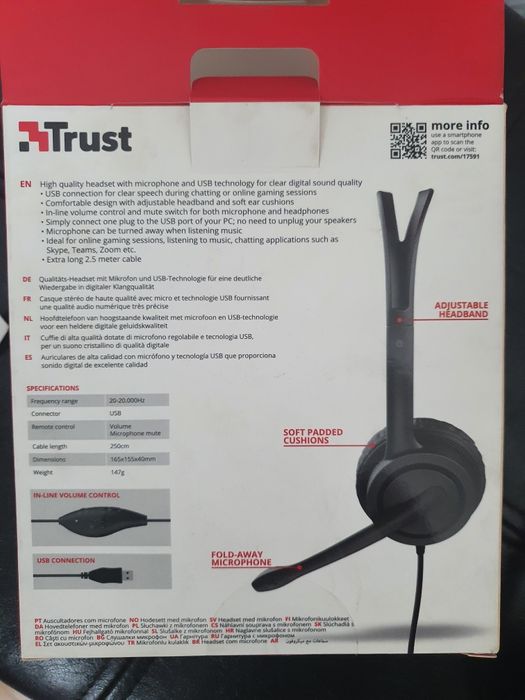 Компьютерные наушники Trust Mauro