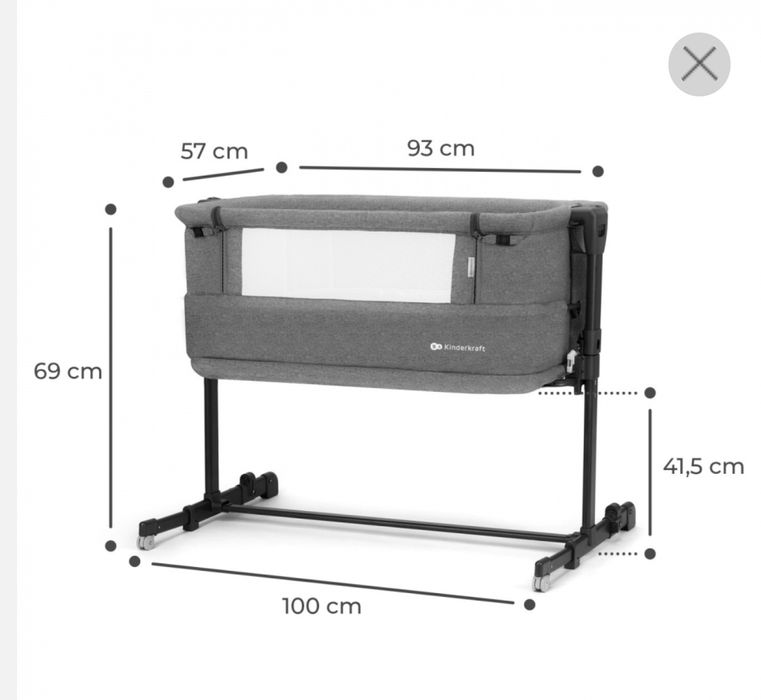 Pătuț co-sleeper Kinderkraft