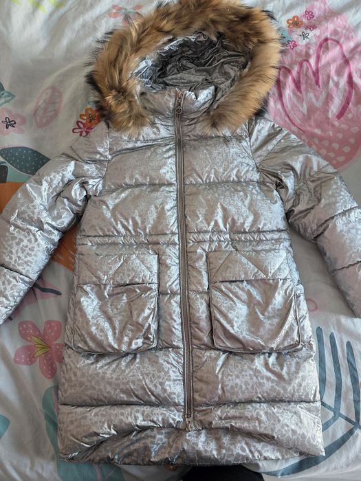 Geaca anernuo puf si blana naturala