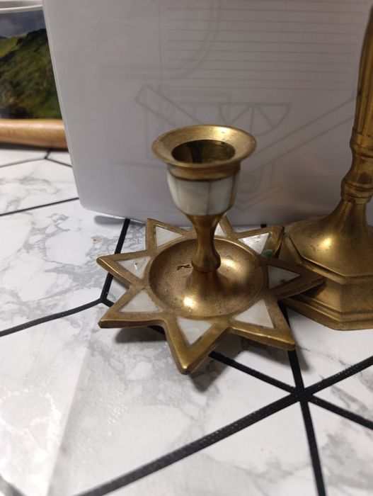 Свещници,чаши и захарница