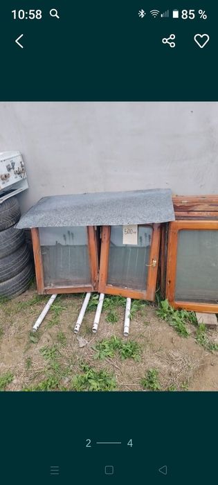 Двери межкомнатные без коробок,окна разные.б.у