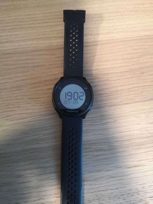 Часовник с пулсомер за бягане HR 500, черен - KALENJI