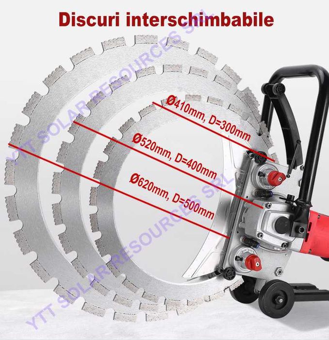 Masina / drujba cu inel taiat beton / ziduri 230V, 6000W, disc 410mm