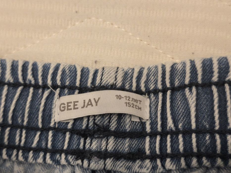 Джинсы (GEE JAY), 10-12 лет, 152см, б/у