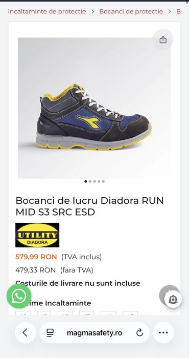Bocanci Diadora utility