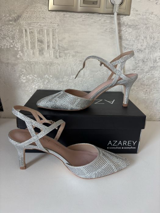 Pantofi stiletto silver