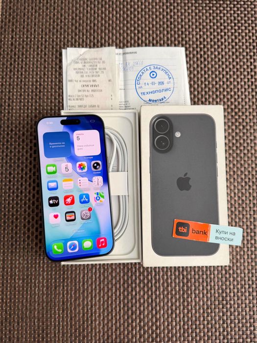 КАТО НОВ! *ЛИЗИНГ* iPhone 17 Black 256Gb 24М ГАРАНЦИЯ