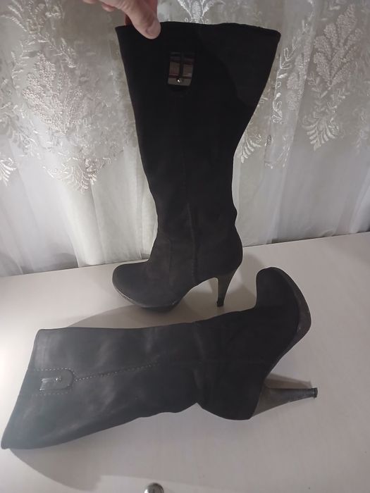 Сапоги замшевые , весна лето