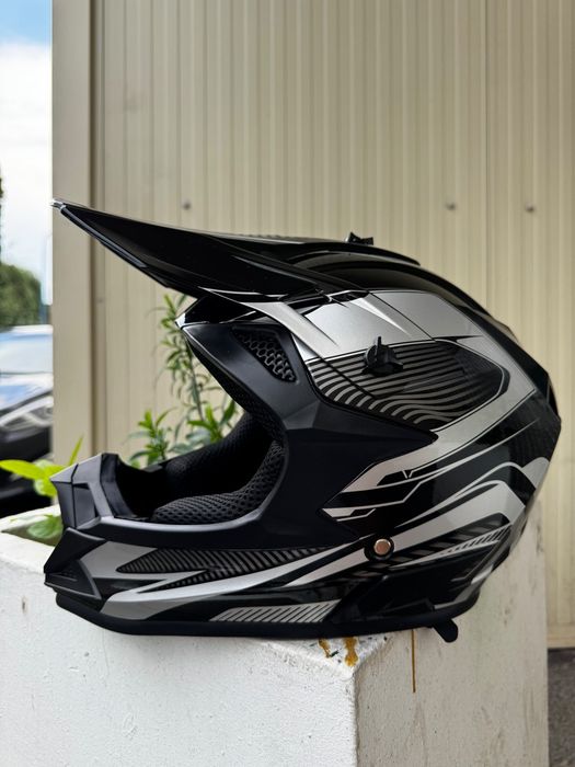 Cască Moto Cross / Enduro / ATV – Nouă – Design Sport negru