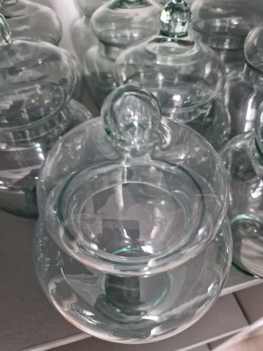 Recipiente din sticlă cu capac pentru depozitare alimente, 10 bucăți