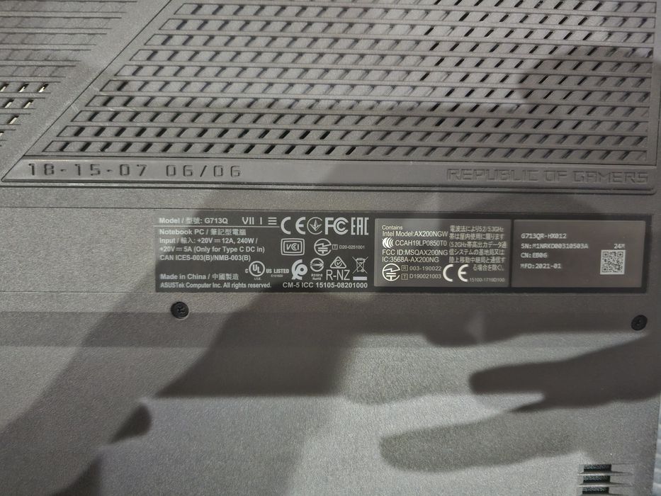 Продам мощный ноутбук Asus rog strix g17