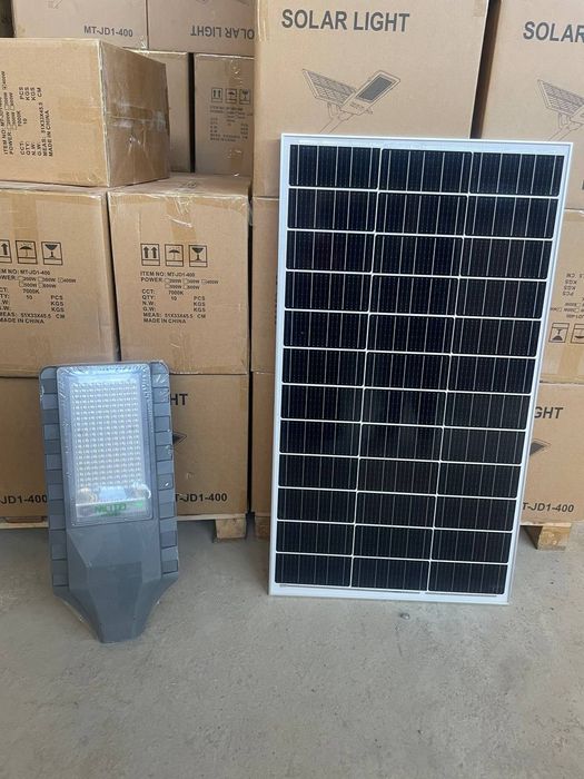 Солнечный LED projektor с панелю