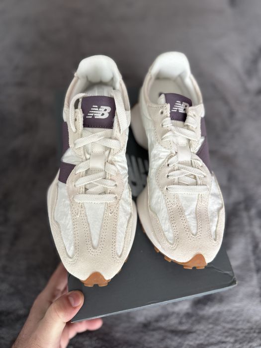 New Balance 327 alb cu visiniu marimea 36 noi originali