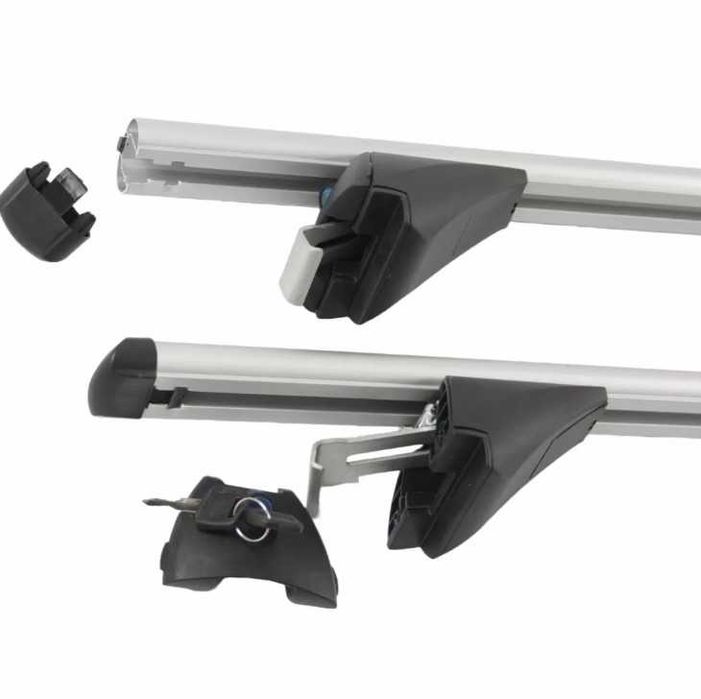 Напречни греди за кола - с вградени покривни релси без отвор 120-135см