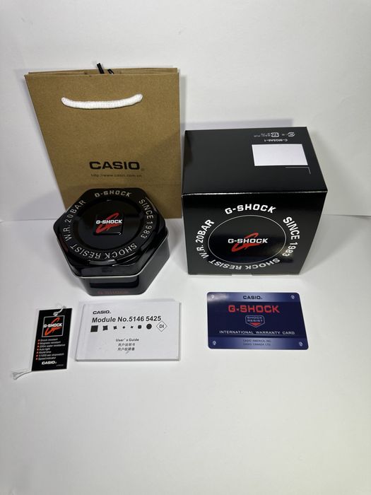 Casio G-Shock GA-2100 Full Black „CasiOak” – Pachet Complet