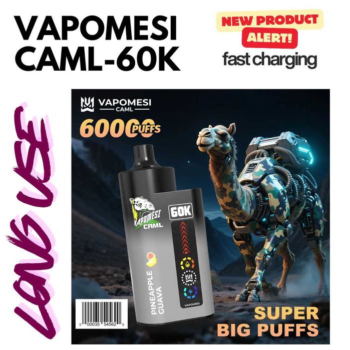 Noul Vape Caml 60.000 Puffuri SUPER Long  LIFETIME ! Original !