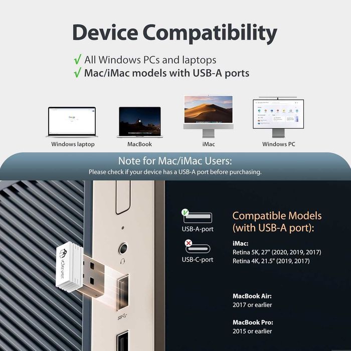Set Tastatura si Mouse Wireless iClever GK03 - Slim - Nou