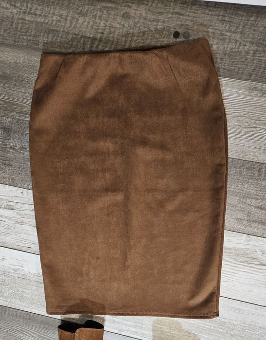 Set fustă + botine maro