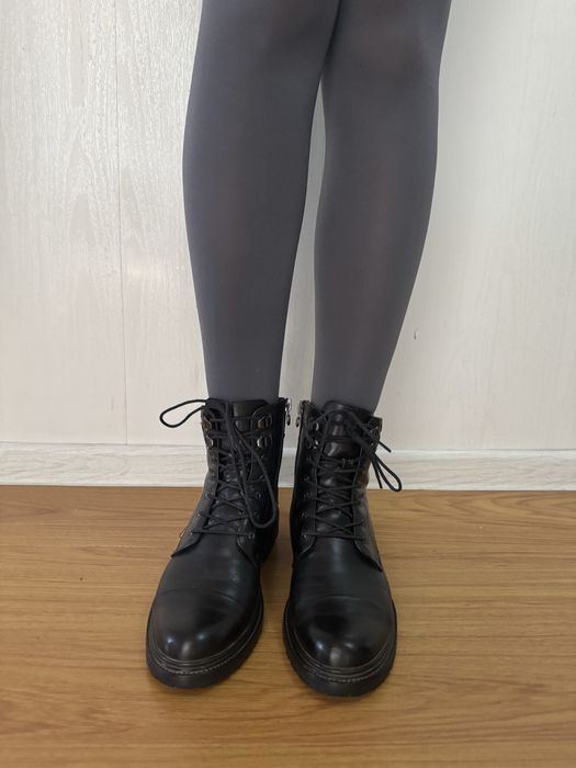 Ботинки зимние кожа