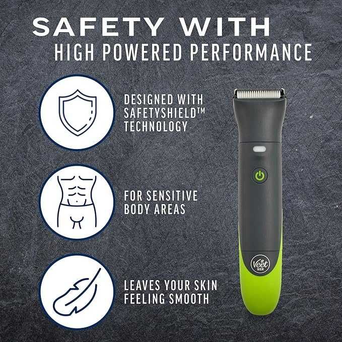 Интимен тример за мъже Veet Total Pro Precision за мокро/сухо с кабел