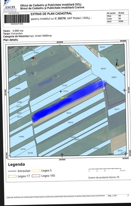 Teren 4680 mp cu deschidere DIRECTĂ la Centura Sud Craiova