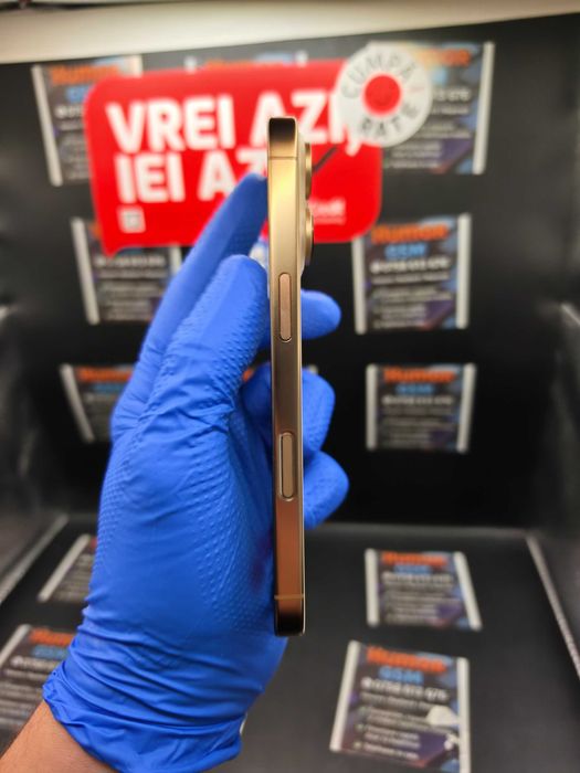 iPhone 16 Pro / Gold / 128GB / Baterie 90% / Garantie / Posibilitate Rate