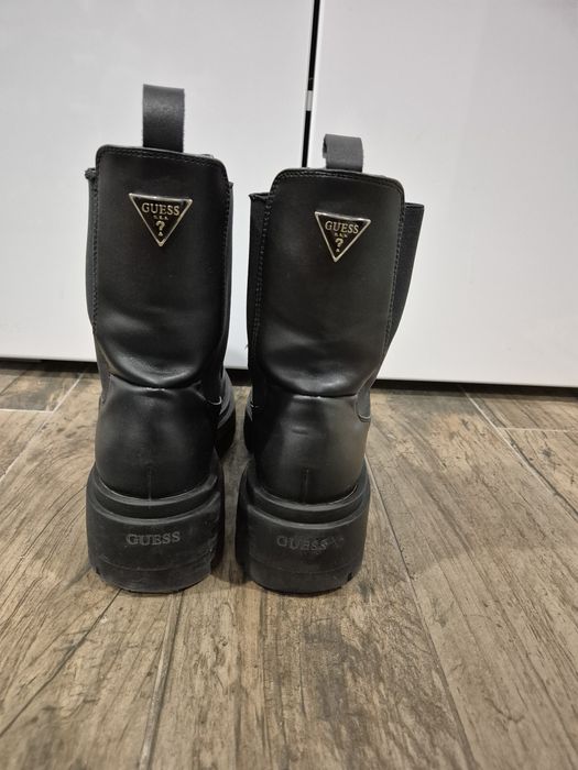 Дамски черни боти, кубинки Tommy Hilfiger,  Guess 41  и 42 номер