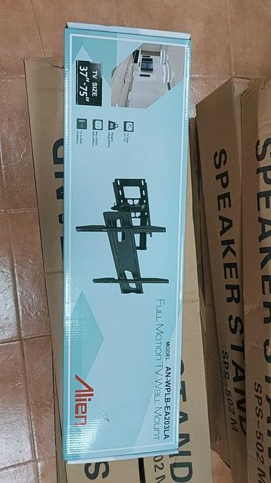 Подсилена стойка за TV Alien с две чупещи се рамена до 75", до 45 kg