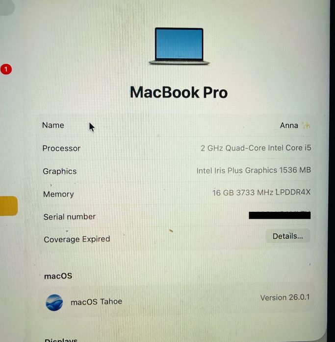 MacBook Pro 13" (2020)