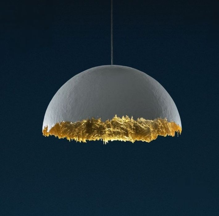 Lustra pendul abajur corp iluminat japandi wabi sabi papier mache NOU