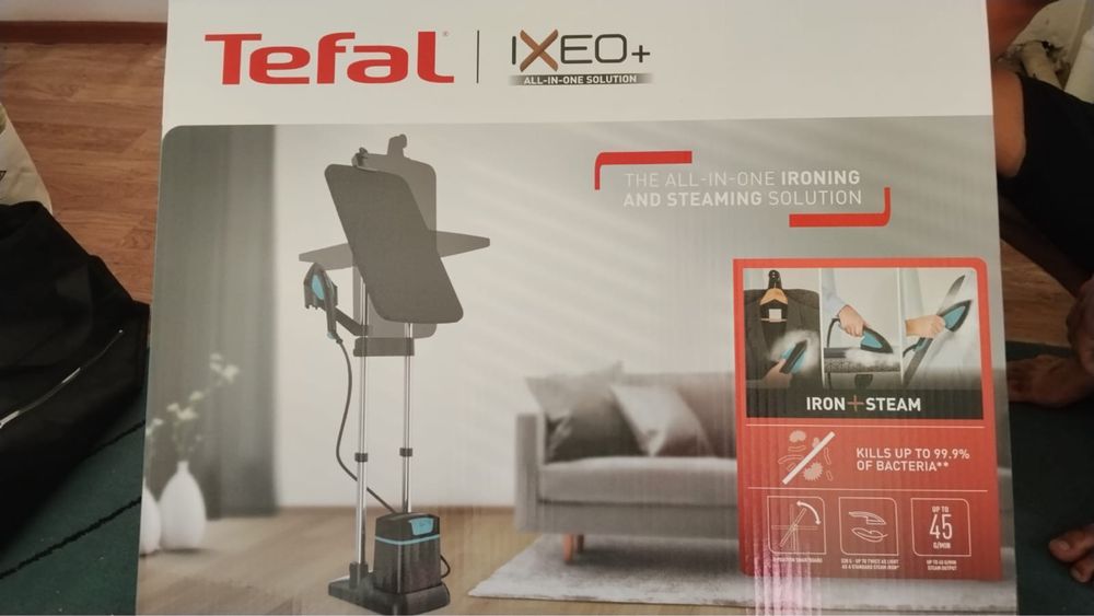 Отпариватель Tefal IXEO+ QT1510E0 черный
