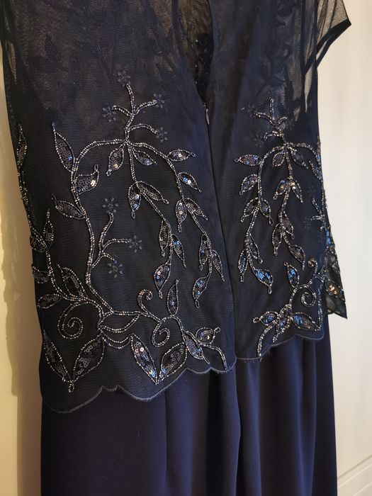 Rochie de seara, de ocazie bleumarin, mărime L