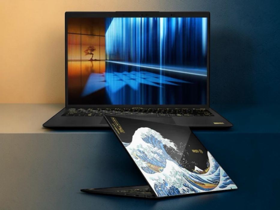ЧИСТО НОВ! MSI Prestige 13 AI+ Ukiyoe Edition A2VMG 2.8K OLED Ultra 9 288V 32GB LPDDR5x 1TB SSD 2г. Гаранция! Ултрабук