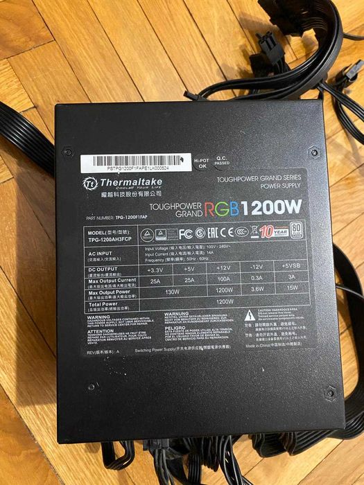 Sursa PC ATX  Thermaltake Thoughpower Grand RGB 1200W defecta