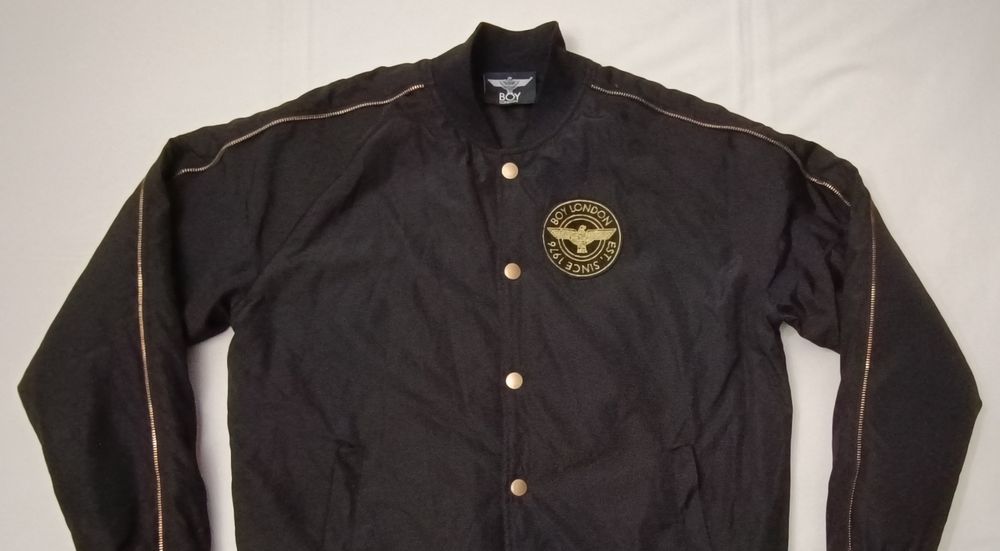 Boy London Bomber Jacket оригинално яке M черен бомбър яке