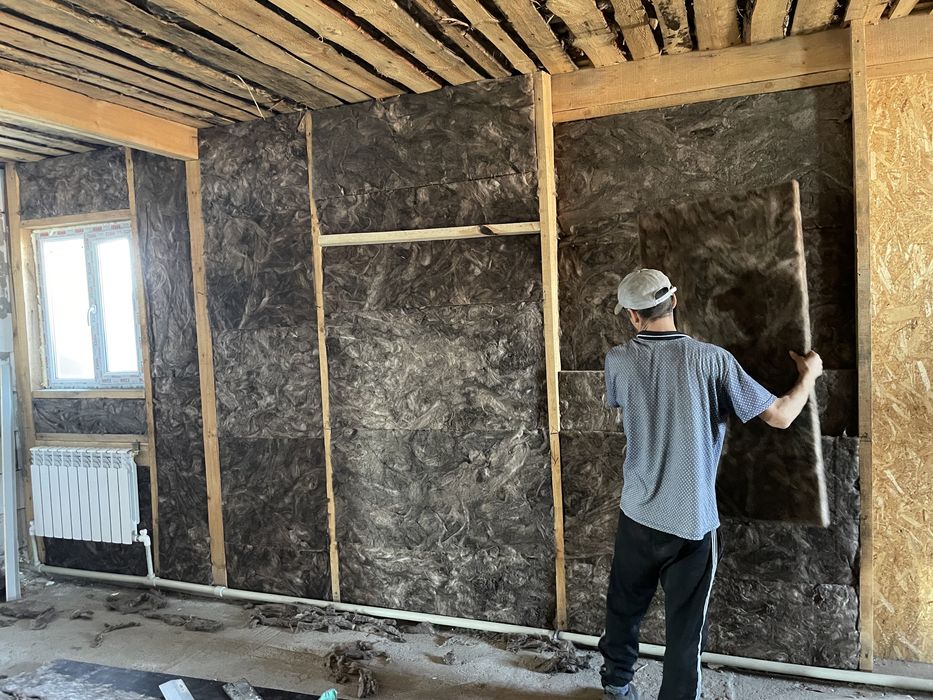 Обрешетка черный потолок в Астане