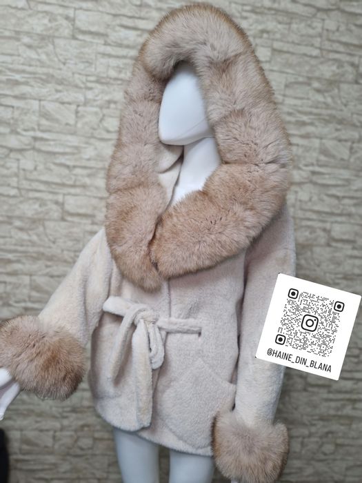 Reduceri de sezon Haina de blana din alcantara .Modele noi