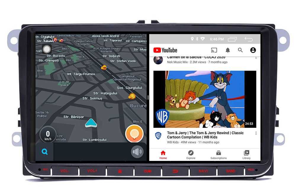 Navigatie Skoda Superb 2, 9" Octacore 4+32GB,DSP,SiM, Carplay