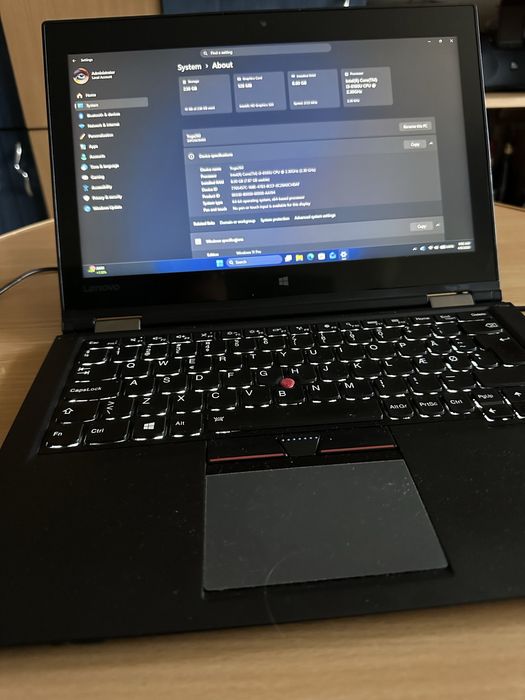 Lenovo Yoga 260,touchscreen360* ,Intel Core I3-6th.Gen,8Gb.