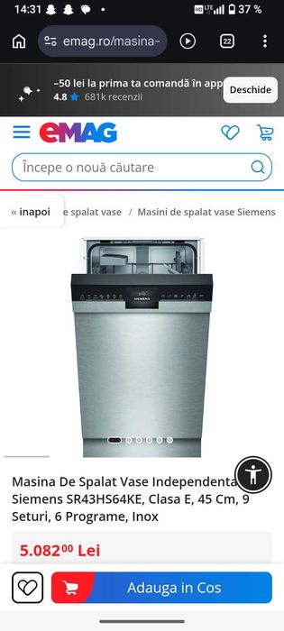 Mașină de spălat vase Simens