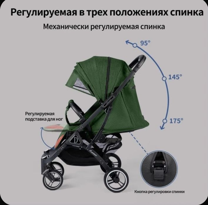 Почти новая Коляска Dearest 718 Plus xакки