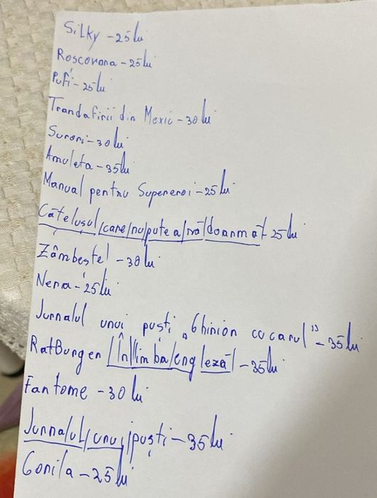 Vand carti diverse pentru copii