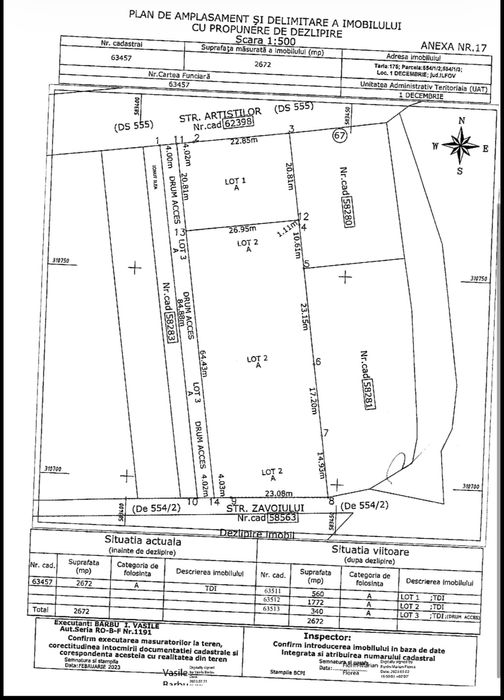 Teren de vanzare Comuna 1 Decembrie jud. Ilfov