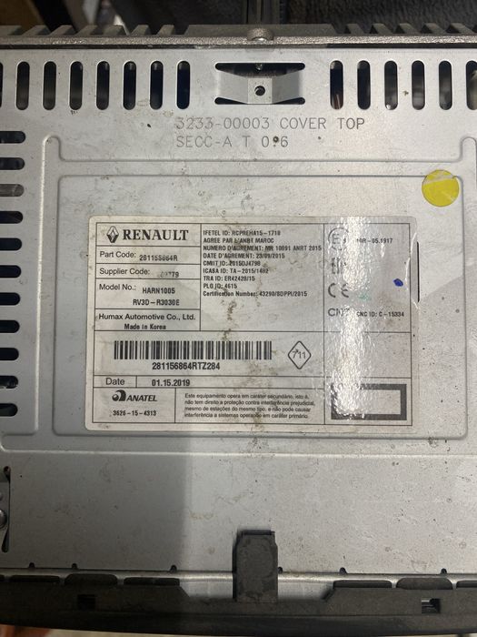 Radio mp3 dacie , renault 2020 originala