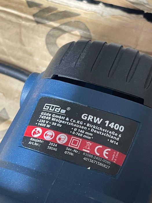 Mixer Güde GRW 1400 (1400 W, 0-760 rpm, suport M14, diametru  140 mm )