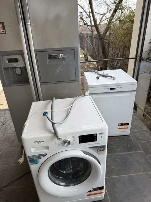 Masina splat vase frigider side by side si masina spalat rufe