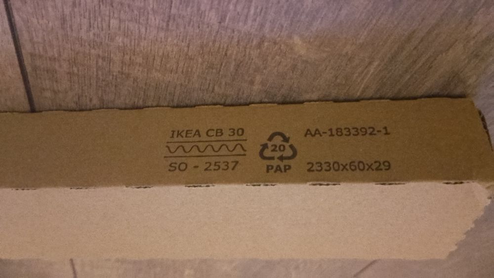 Декоративна лайсна с контур екрю., IKEA.Bodbyn