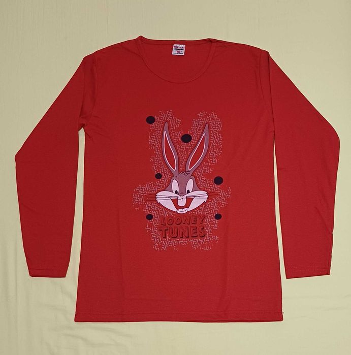 НОВА дамска пижама с дълъг ръкав - M/L.