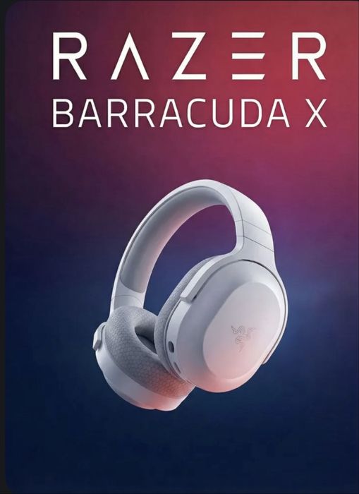 Наушники беспроводные Razer Barracuda X (Белые) игровые большие