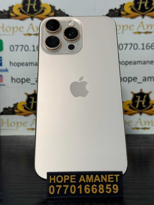 Hope Amanet P10/iPHONE 16 PRO MAX 256 GB BT 92%
